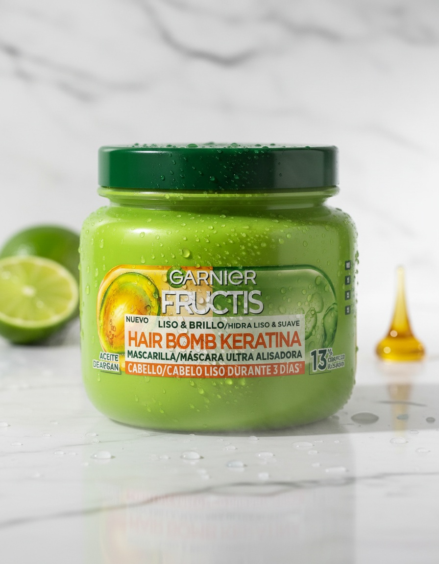 Garnier FRUCTIS HIDRA LISO 72H mask 300 ml - Afbeelding 2