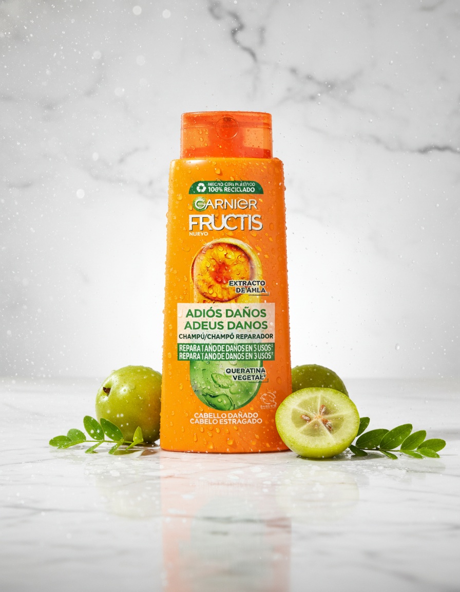 Garnier FRUCTIS ADIÓS DAÑOS champú 690 ml - Afbeelding 2