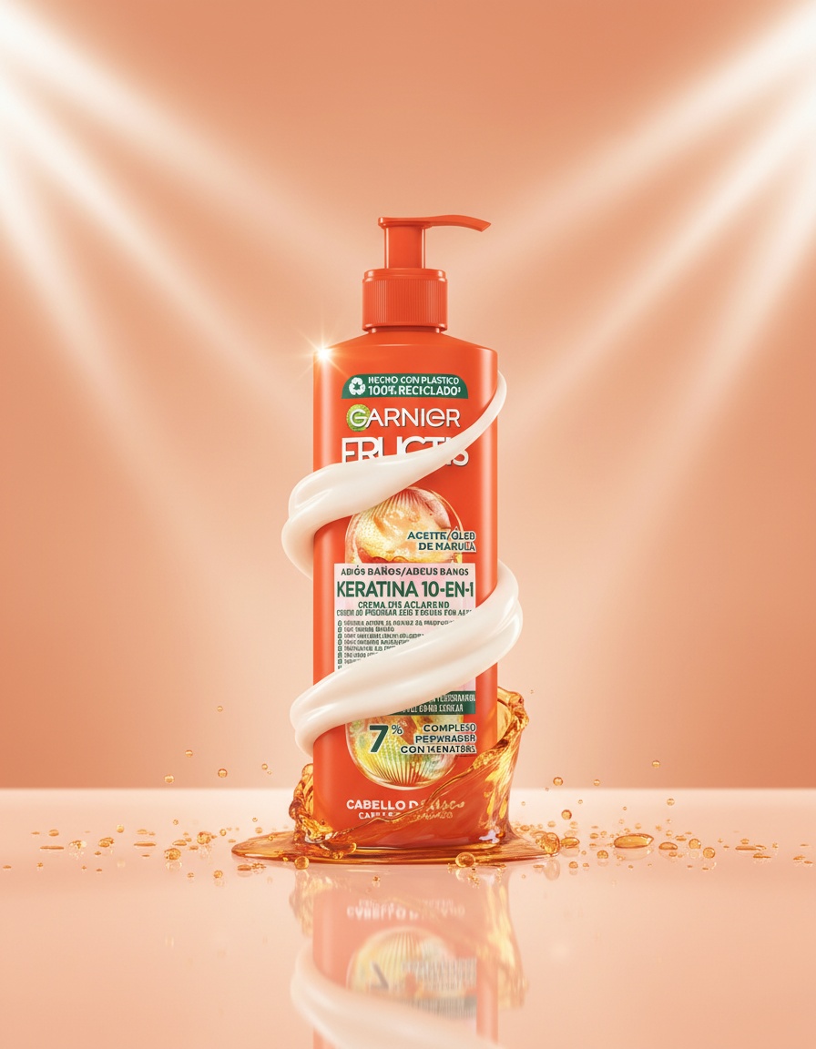 Garnier FRUCTIS GOODBYE KERATIN DAMAGE 10-IN-1 leave-in cream 400 ml - Afbeelding 2