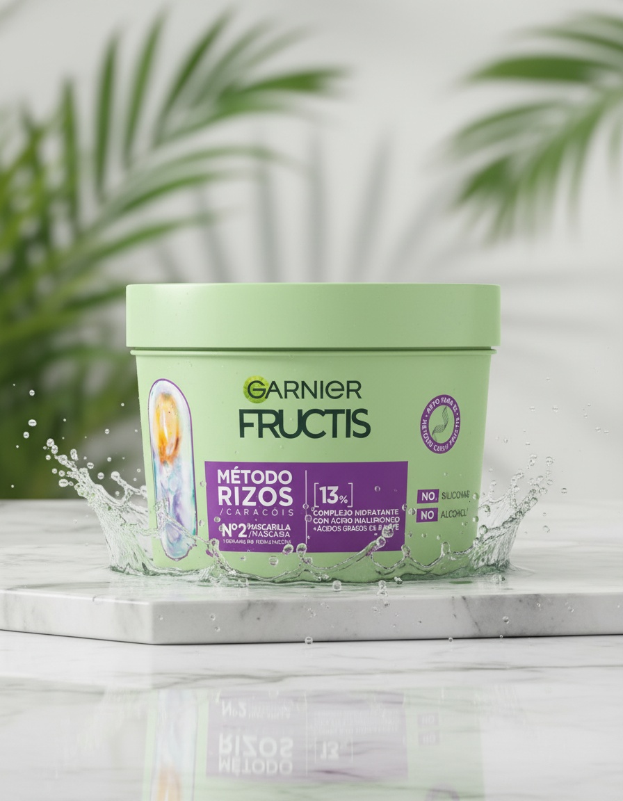 Garnier FRUCTIS CURL METHOD Nº2 mask 370 ml - Afbeelding 2