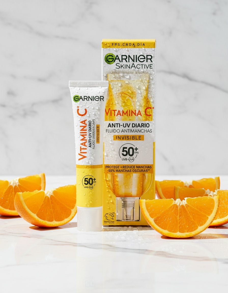 Garnier VITAMIN C anti-spot fluid SPF50+ #invisible 40 ml - Afbeelding 2