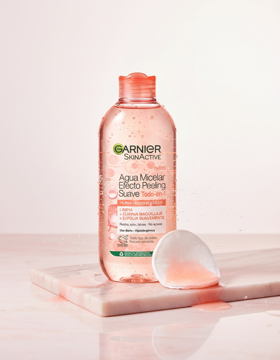 Garnier SKINACTIVE Micellar Water Gentle Peeling Effect All-in-1 400 ml - Afbeelding 2