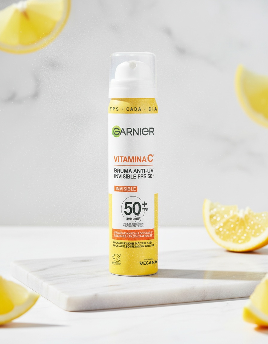 Garnier Vitamin C invisible anti-UV mist SPF 50+ prevents dark spots and brightens 75 ml - Afbeelding 2