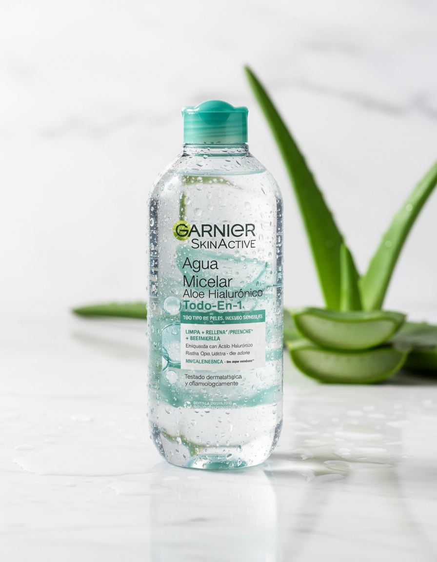 Garnier SKINACTIVE Micellar Water Aloe Hyaluronic Acid All-in-1 All Skin Types 400 ml - Afbeelding 2