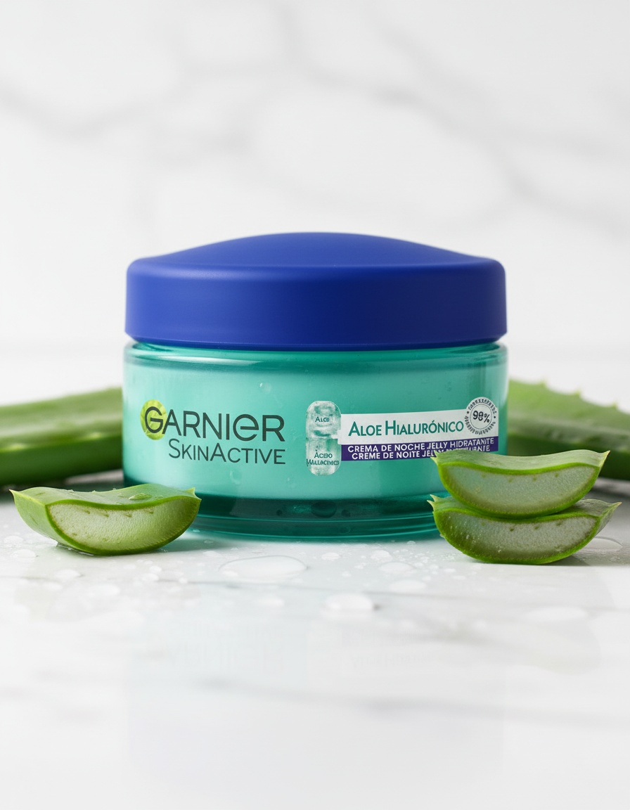 Garnier HYALURONIC ALOE moisturizing jelly night cream 50 ml - Afbeelding 2