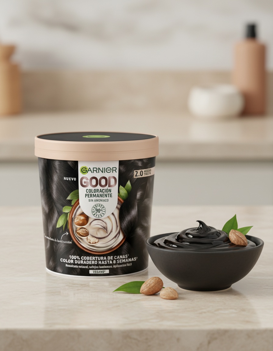 Garnier GOOD permanent color #2.0 black truffle 217 ml - Afbeelding 2