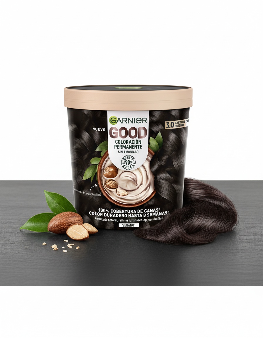 Garnier GOOD permanent color #3.0 dark brown 217 ml - Afbeelding 2