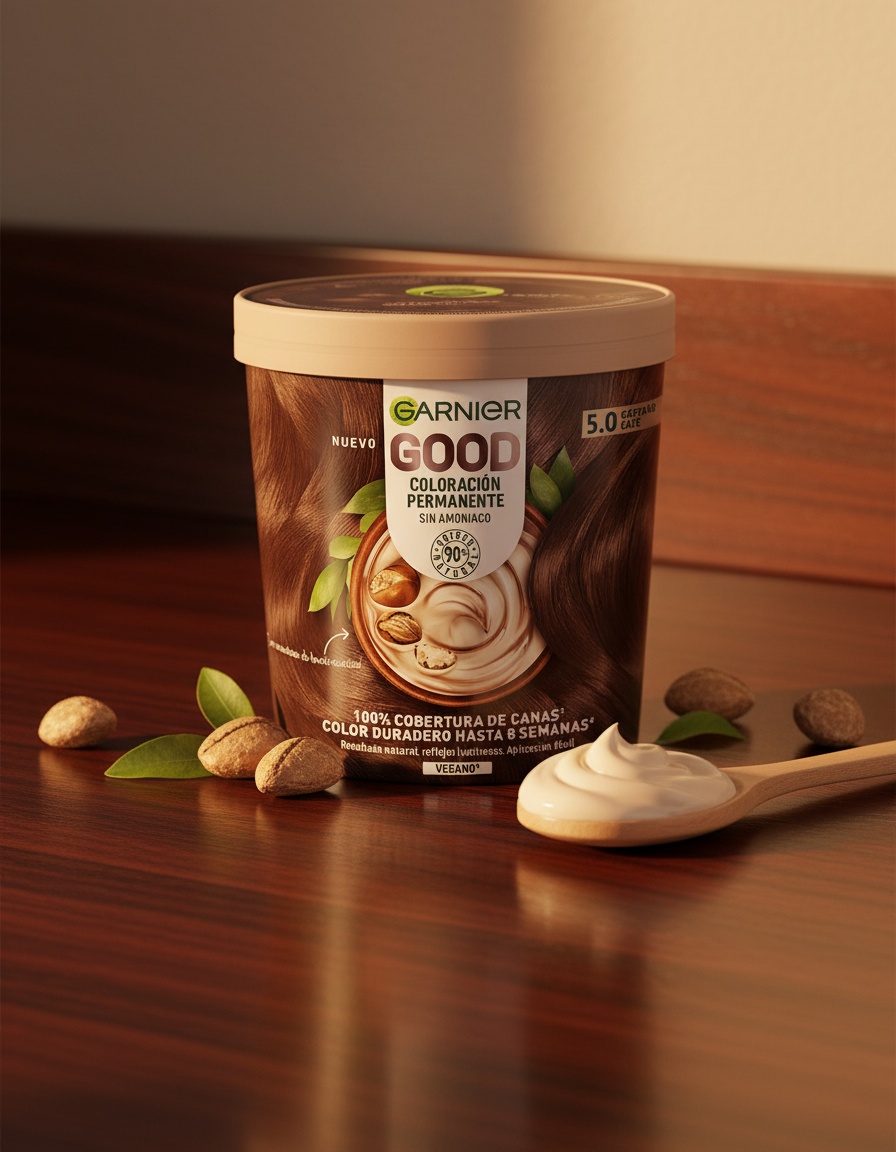 Garnier GOOD permanent color #5.0 brown coffee 217 ml - Afbeelding 2