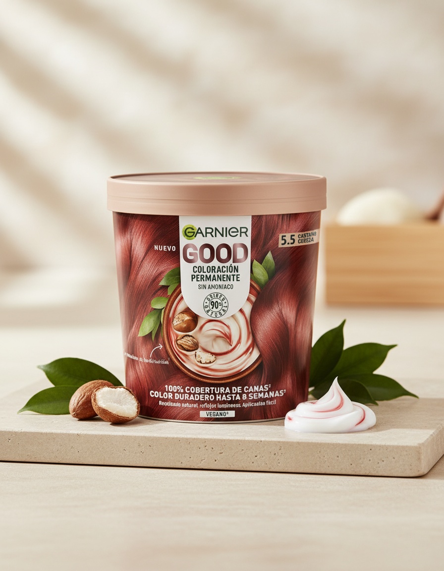 Garnier GOOD permanent color #5.5 cherry brown 217 ml - Afbeelding 2