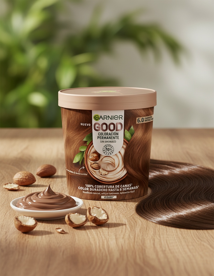 Garnier GOOD permanent color #6.0 mochaccino chestnut 217 ml - Afbeelding 2