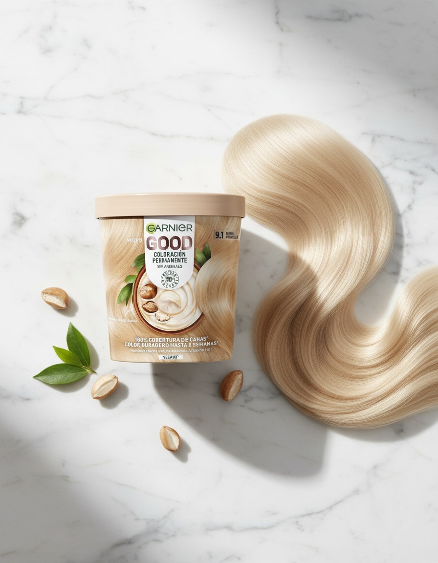 Garnier GOOD permanent color #9.1 vanilla blonde 217 ml - Afbeelding 2