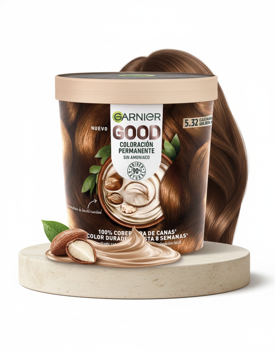 Garnier GOOD permanent color #5.32-brown 217 ml - Afbeelding 2