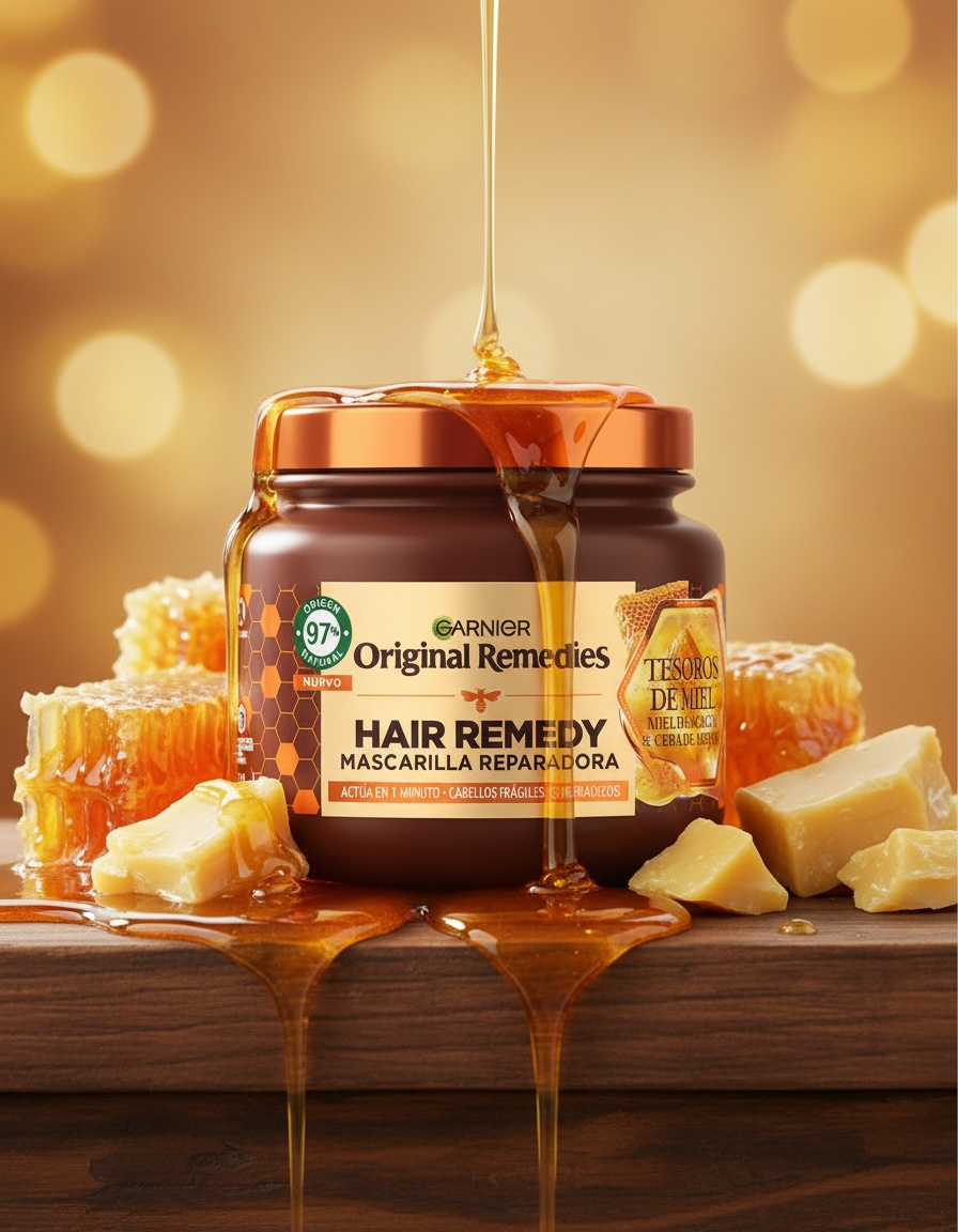 Garnier ORIGINAL REMEDIES honey treasure mask 300 ml - Afbeelding 2