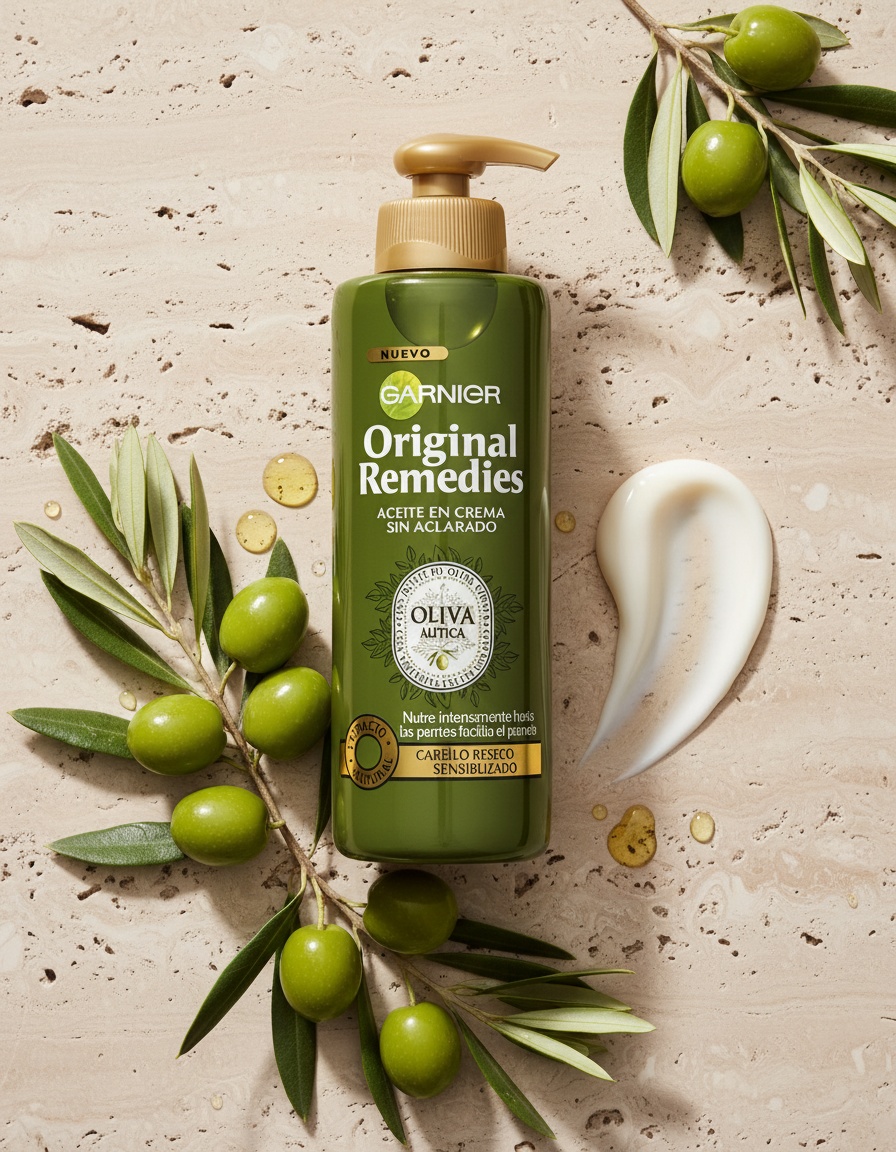 Garnier ORIGINAL REMEDIES leave-in cream mythical olive 200 ml - Afbeelding 2