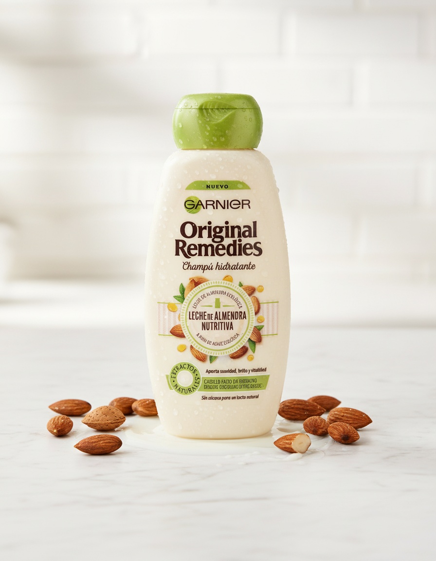 Garnier ORIGINAL REMEDIES almond milk shampoo 300 ml - Afbeelding 2