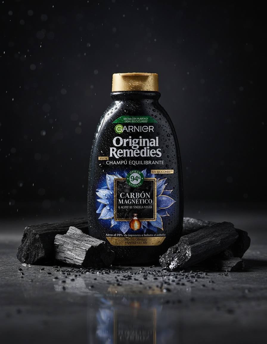 Garnier ORIGINAL REMEDIES magnetic charcoal shampoo 300 ml - Afbeelding 2