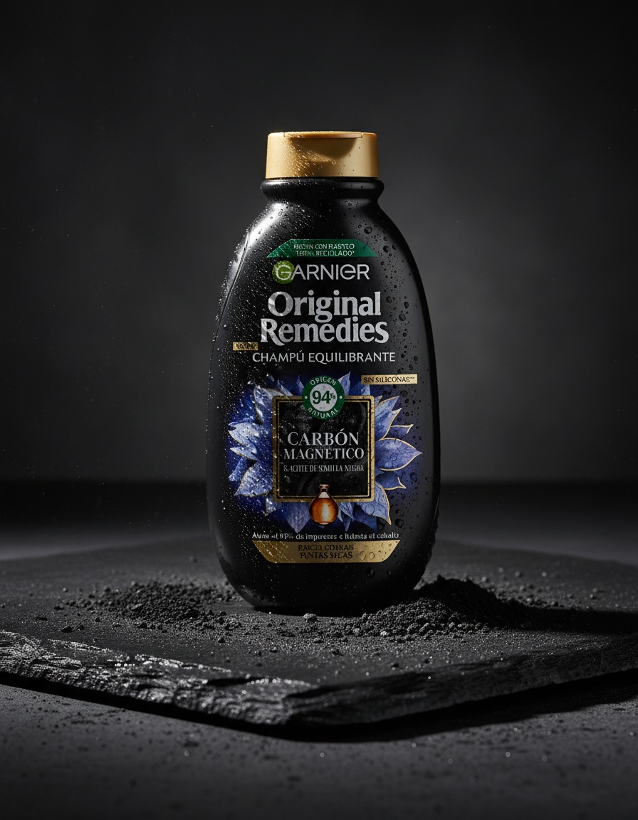 Garnier ORIGINAL REMEDIES magnetic charcoal shampoo 250 ml - Afbeelding 2