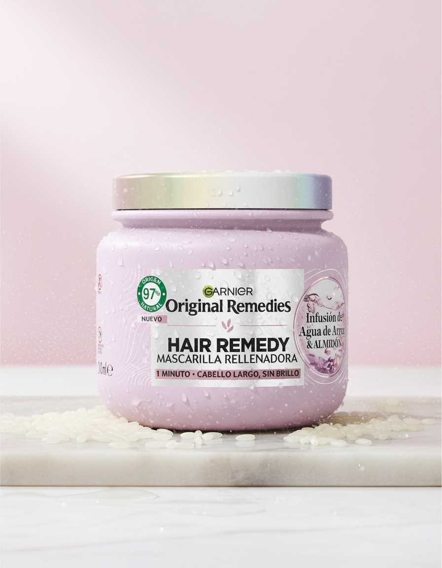 Garnier ORIGINAL REMEDIES rice water mask 340 ml - Afbeelding 2