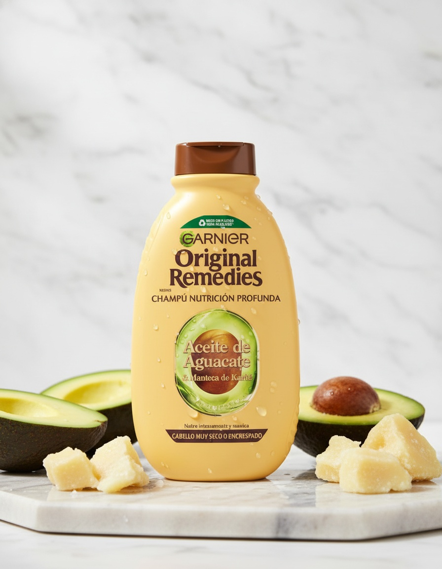 Garnier ORIGINAL REMEDIES Avocado Oil and Shea Butter Shampoo 400 ml - Afbeelding 2