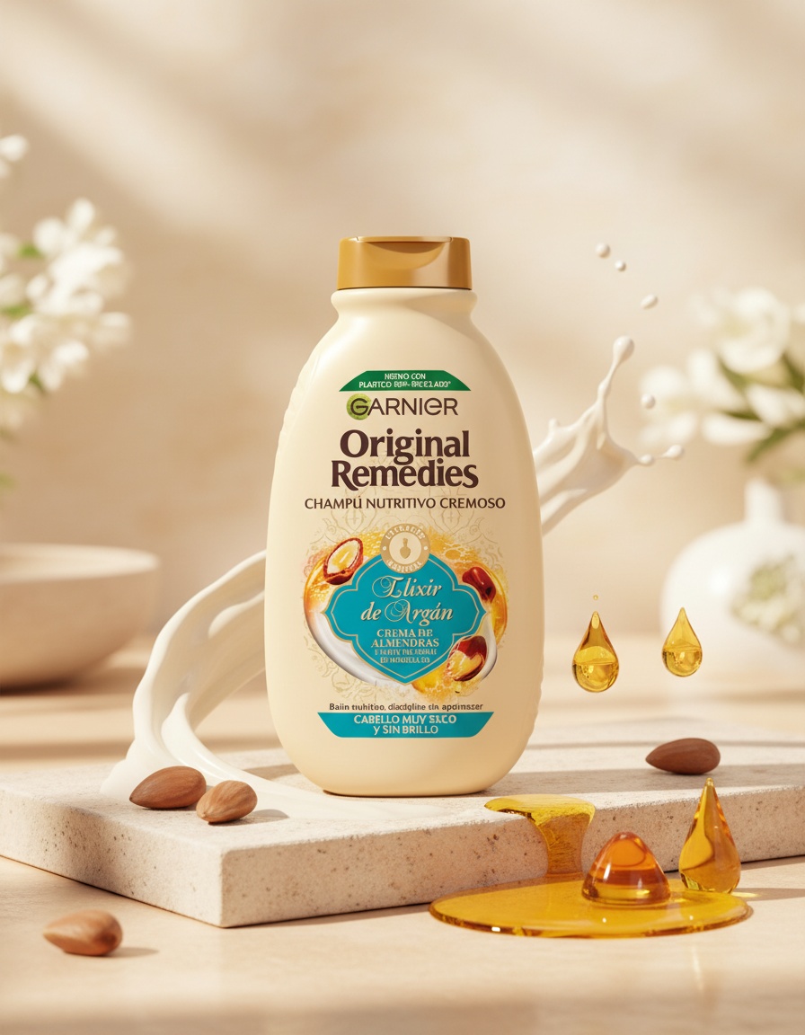 Garnier ORIGINAL REMEDIES Argan Elixir Shampoo 400 ml - Afbeelding 2