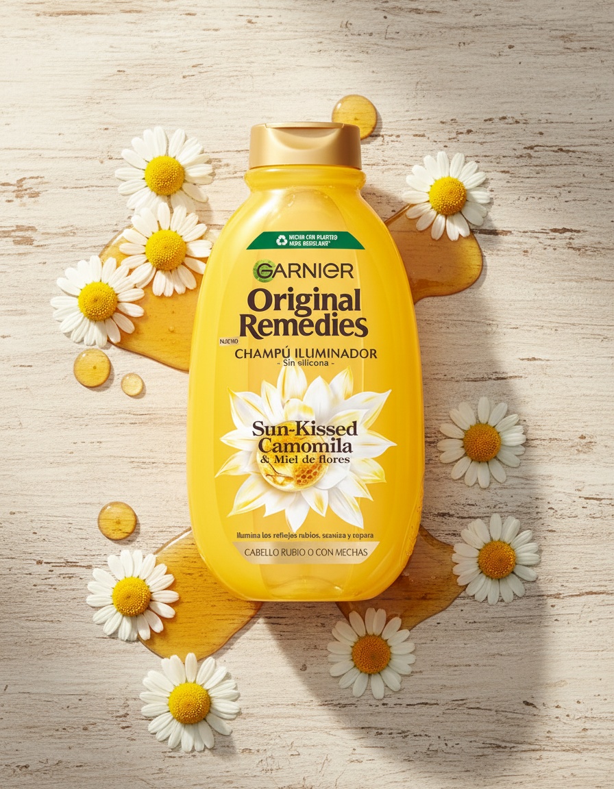 Garnier ORIGINAL REMEDIES Chamomile Illuminating Shampoo 400 ml - Afbeelding 2