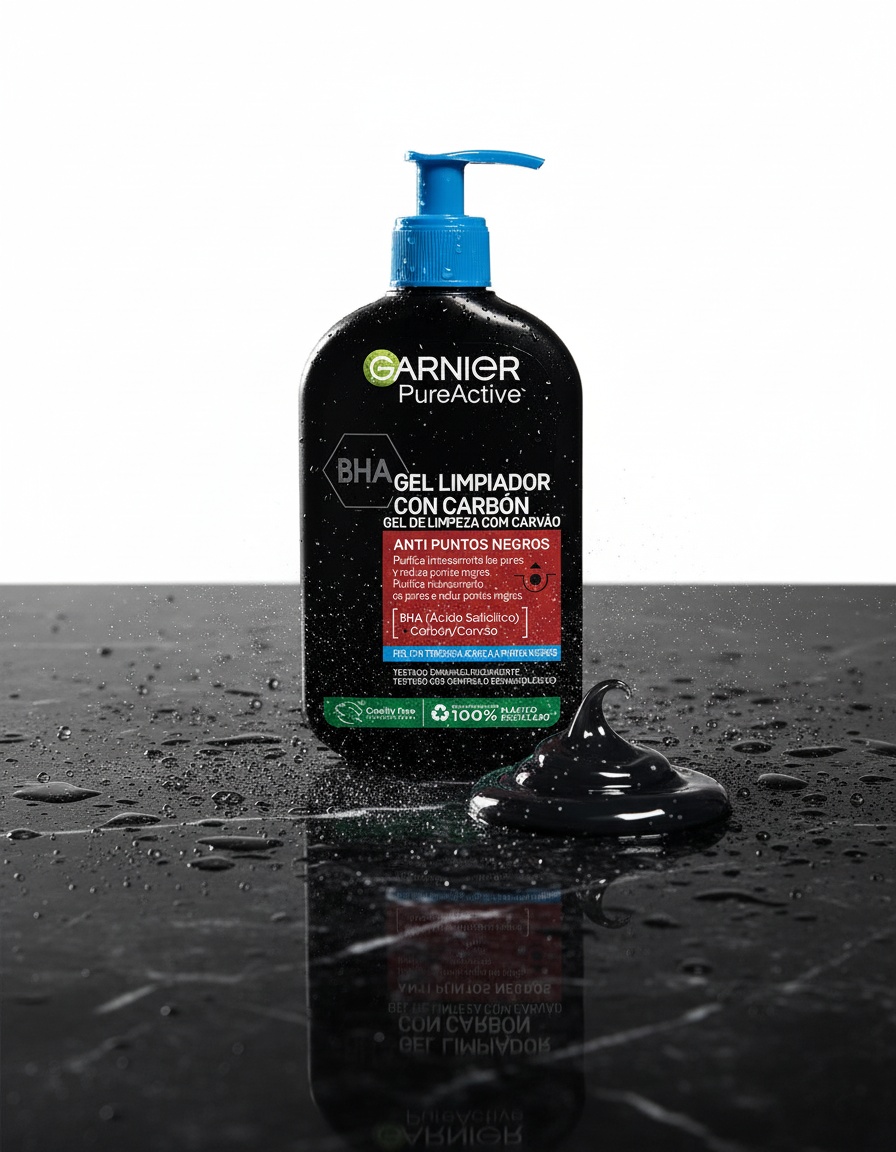 Garnier PURE ACTIVE charcoal anti-blackhead cleanser gel 250 ml - Afbeelding 2