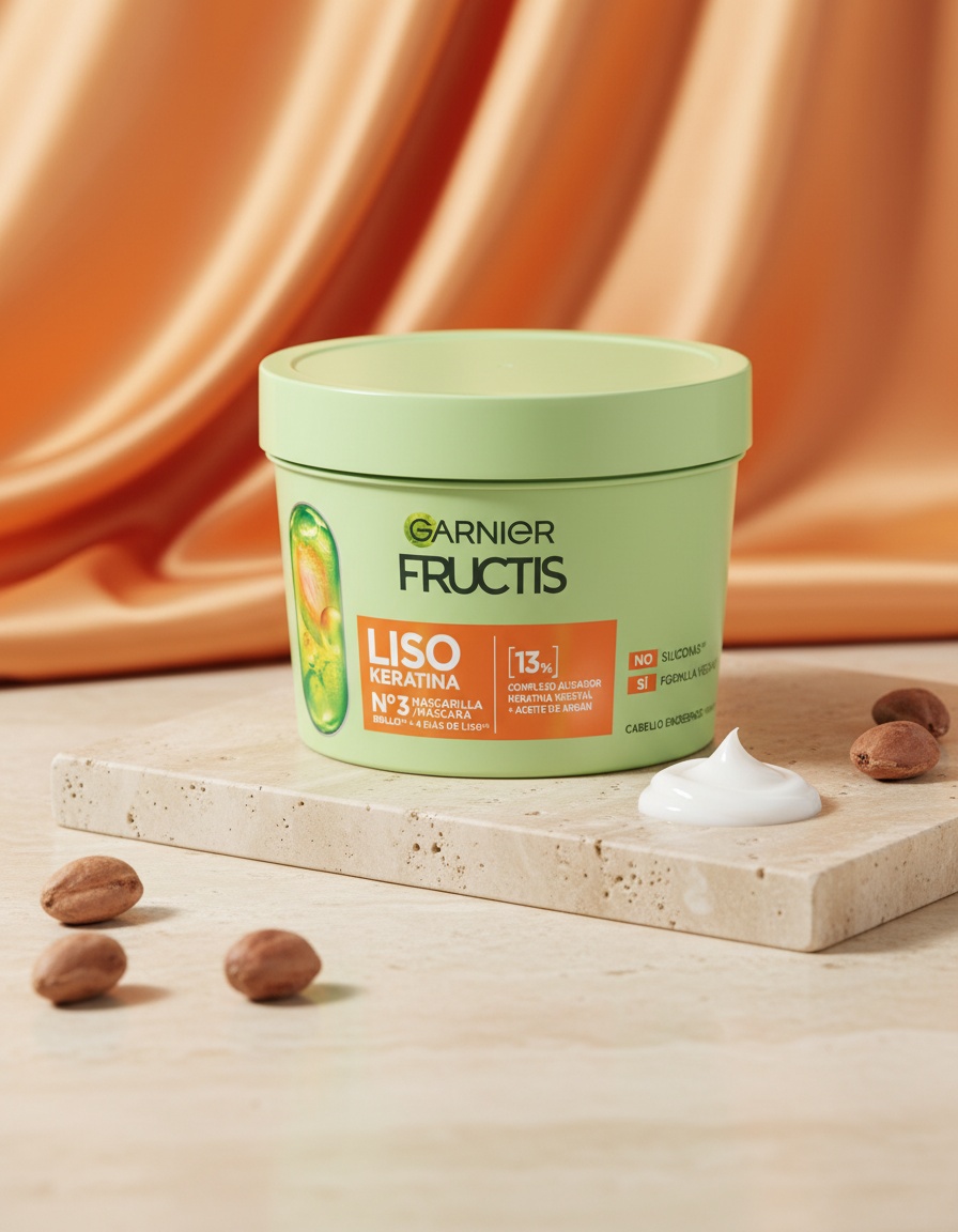 Garnier FRUCTIS LISO KERATIN Nº3 smooth mask 370 ml - Afbeelding 2