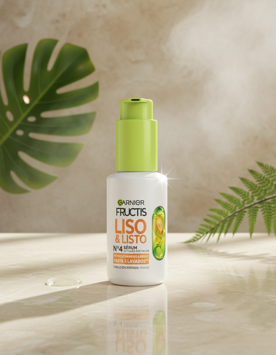 Garnier FRUCTIS LISO & LISTO Nº4 heat-activated anti-frizz serum 50 ml - Afbeelding 2