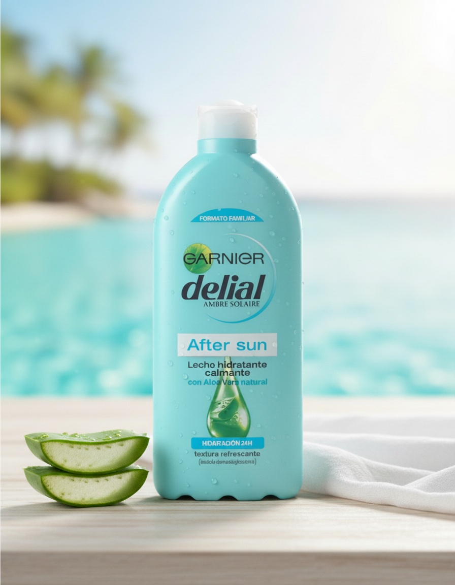 Garnier AFTER SUN MOISTURIZING aloe vera soothing milk 400 ml - Afbeelding 3