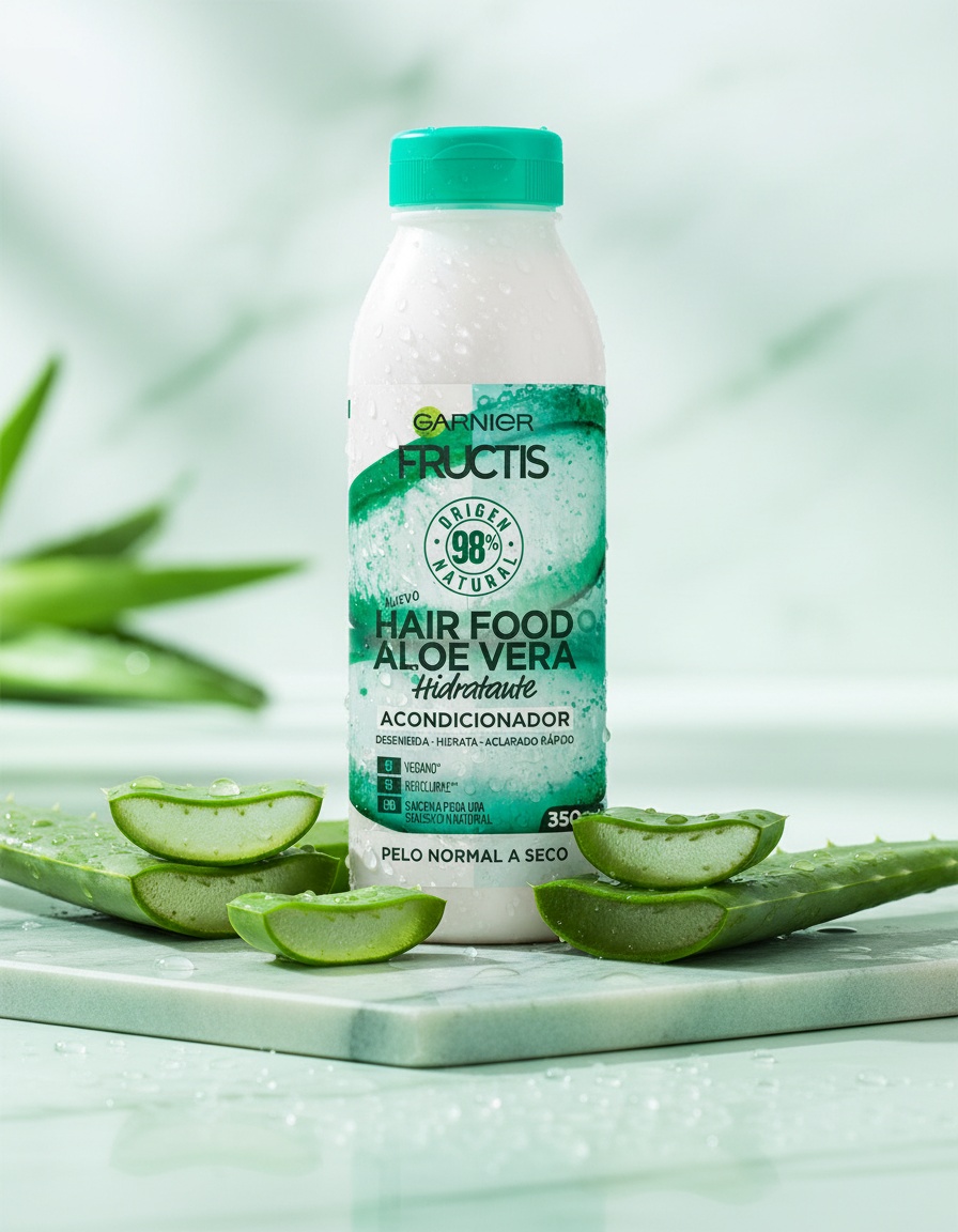 Garnier FRUCTIS HAIR FOOD ALOE VERA moisturizing conditioner 350 ml - Afbeelding 2