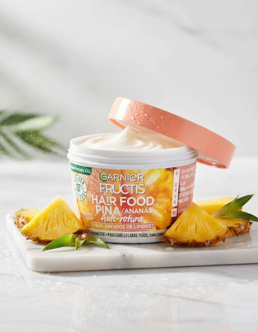 Garnier FRUCTIS HAIR FOOD PINEAPPLE anti-breakage mask 350 ml - Afbeelding 2