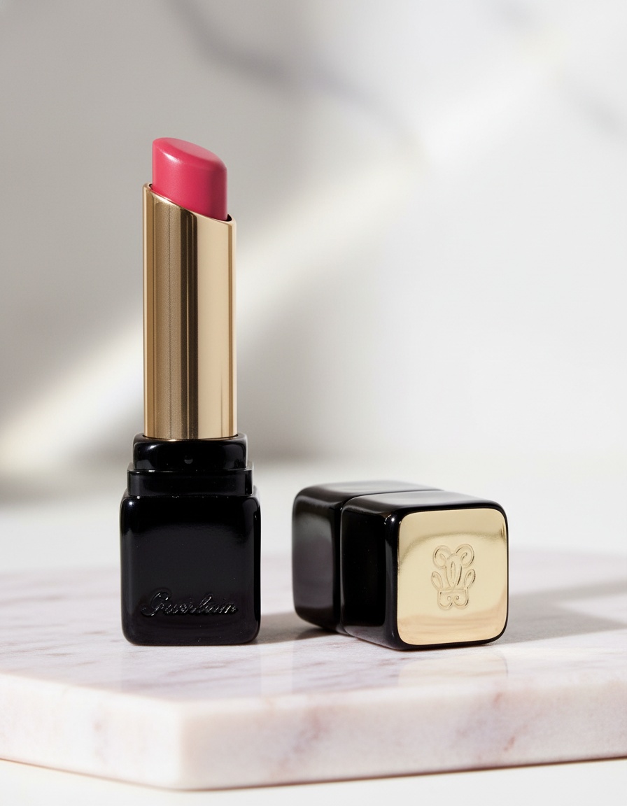 Guerlain KISSKISS barra de labios mate luminosa confort 16h #219-tender rose 2,8 gr - Afbeelding 2