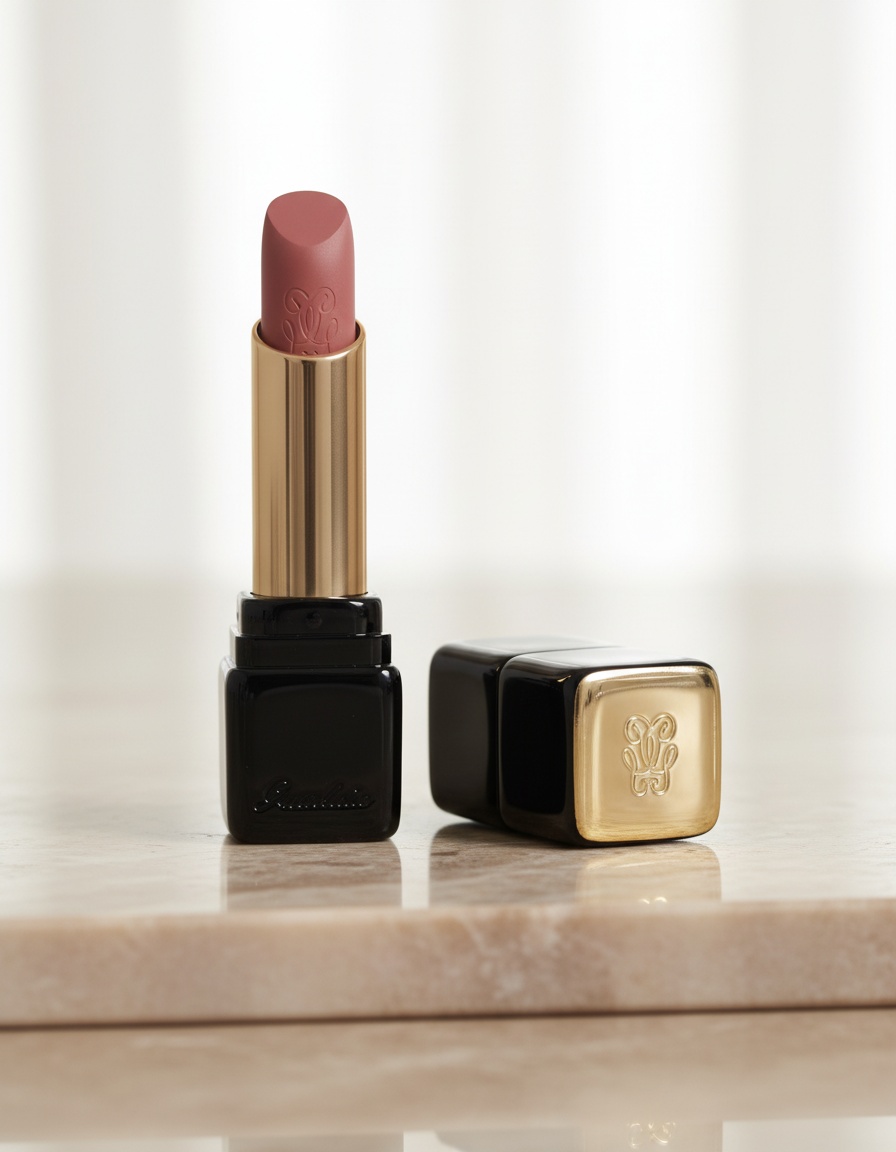 Guerlain KISSKISS barra de labios mate luminosa confort 16h #258-Lovely Nude 2,8 gr - Afbeelding 2