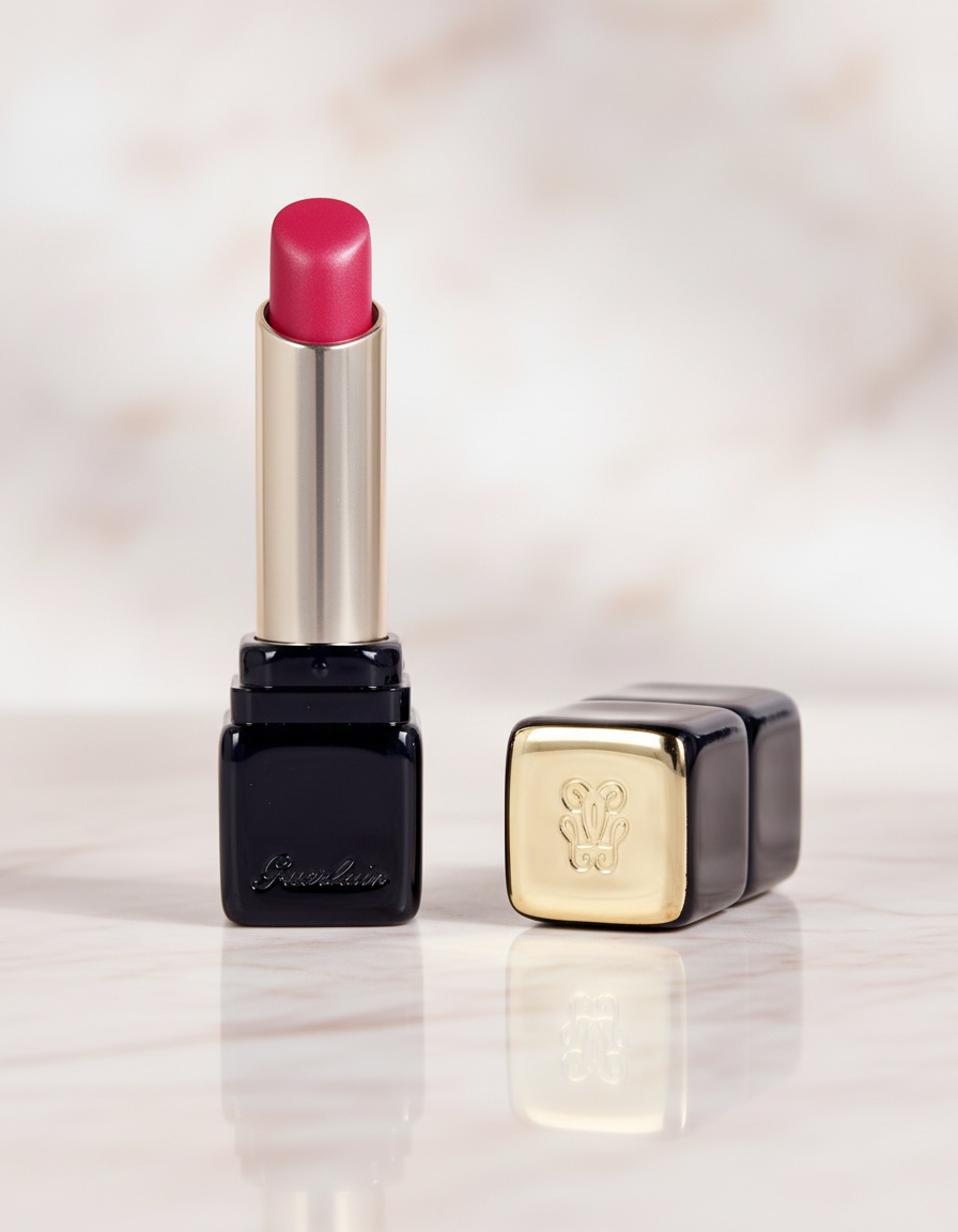 Guerlain KISSKISS barra de labios mate luminosa confort 16h #360-Miss Pink 2,8 gr - Afbeelding 2