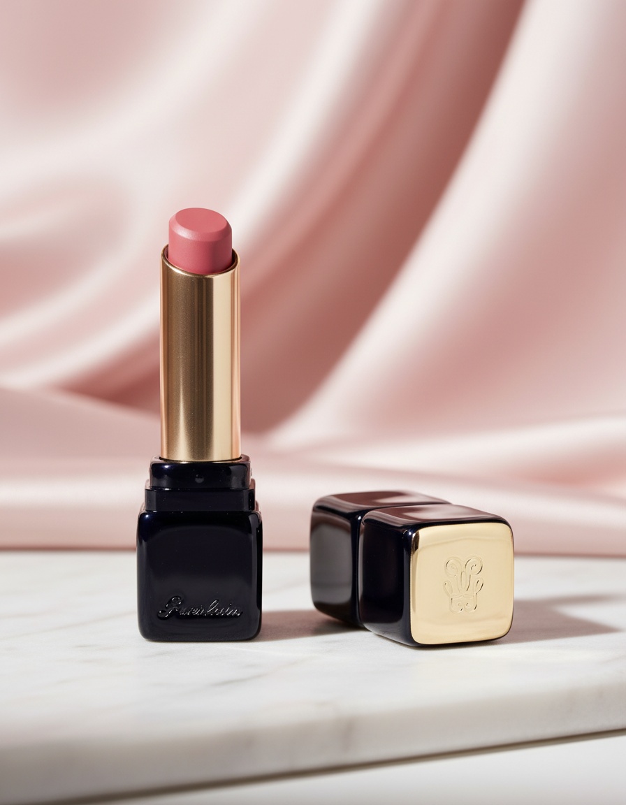 Guerlain KISSKISS barra de labios mate luminosa confort 16h #530-Dreamy Rose 2,8 gr - Afbeelding 2