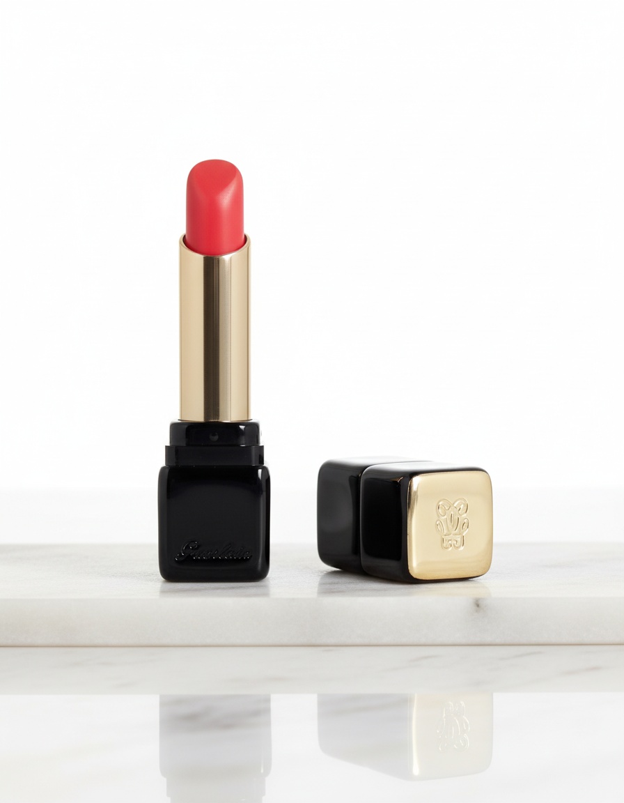 Guerlain KISSKISS barra de labios mate luminosa confort 16h #775-Kiss Rouge 2,8 gr - Afbeelding 2