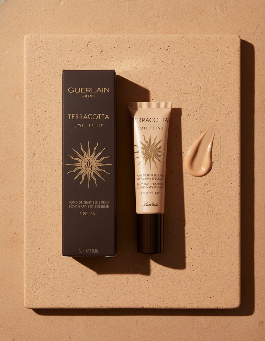 Guerlain TERRACOTTA JOLI TEINT base para una piel bonita y bronceada #Muy claro 30 ml - Afbeelding 2