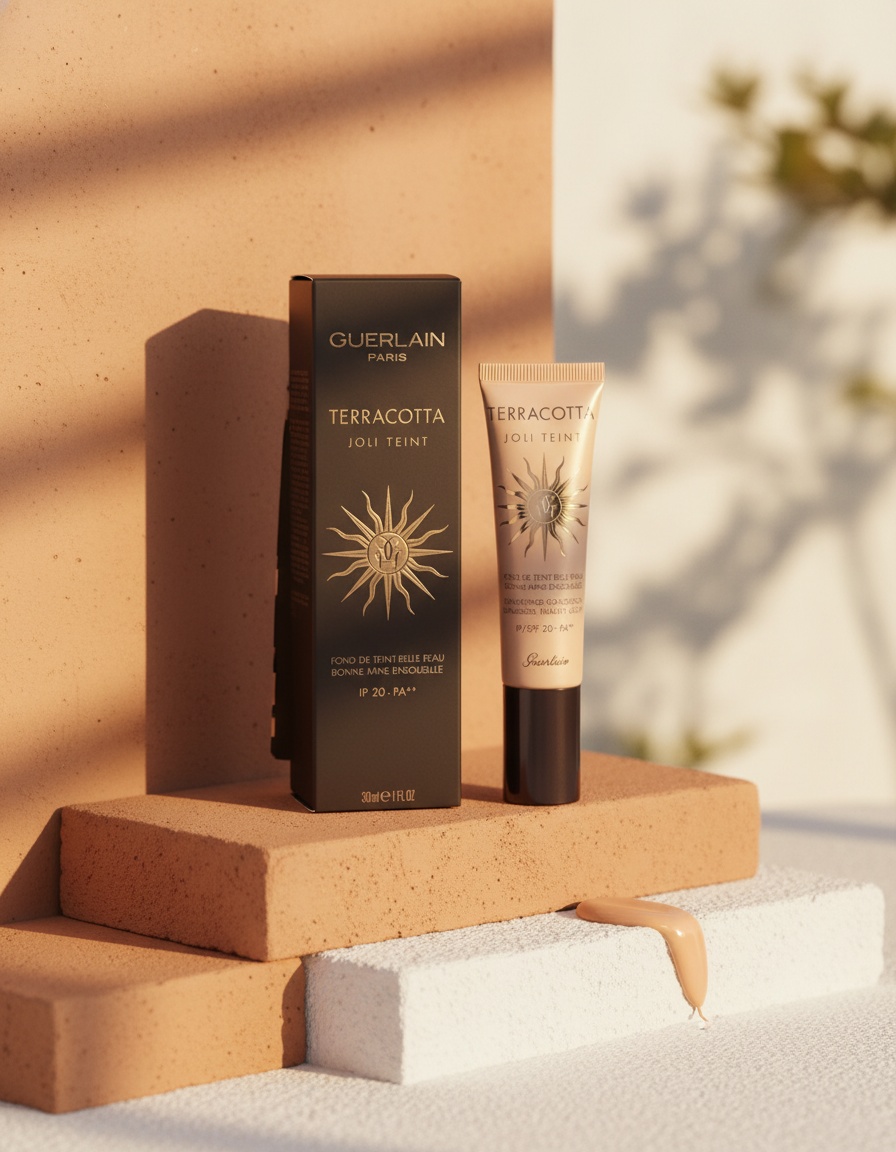 Guerlain TERRACOTTA JOLI TEINT base para una piel bonita y bronceada #Claro 30 ml - Afbeelding 2