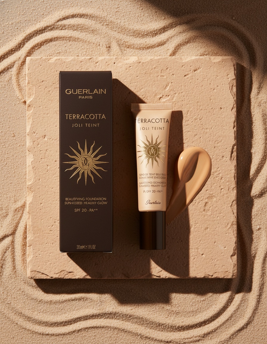 Guerlain TERRACOTTA JOLI TEINT base para una piel bonita y bronceada #Oscuro 30 ml - Afbeelding 2