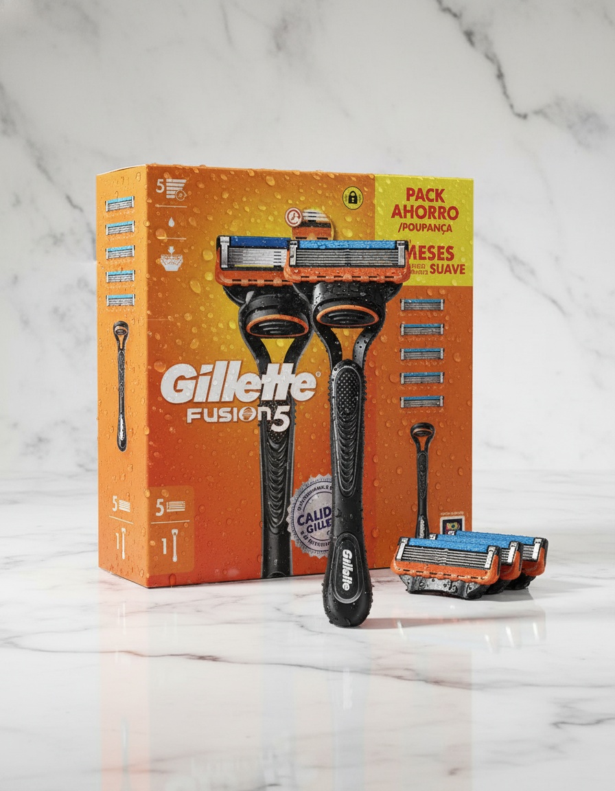 GILLETTE FUSION 5 razor + 5 refills - Afbeelding 3