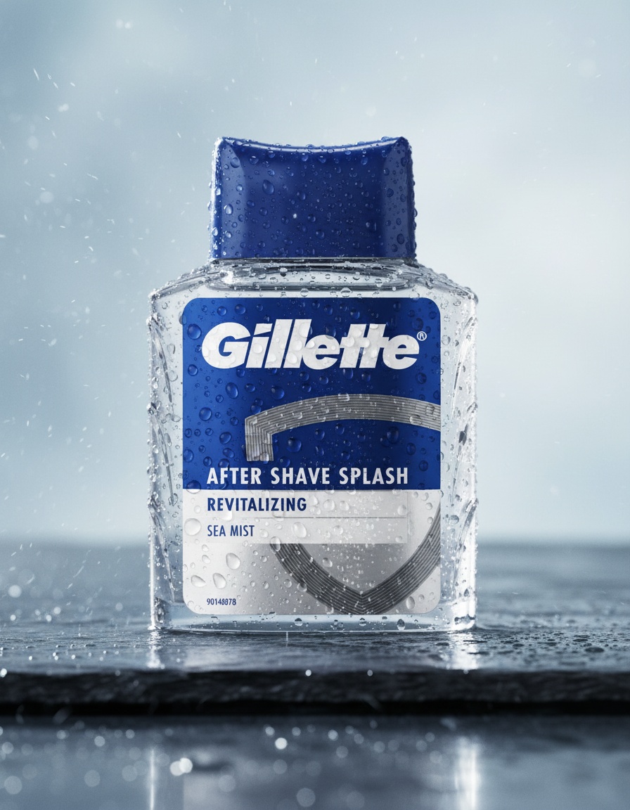GILLETTE after shave revitalizing sea mist splash 100 ml - Afbeelding 2