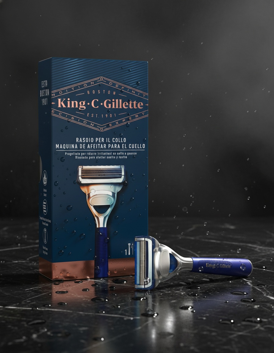 GILLETTE KING neck razor 1 pz - Afbeelding 2