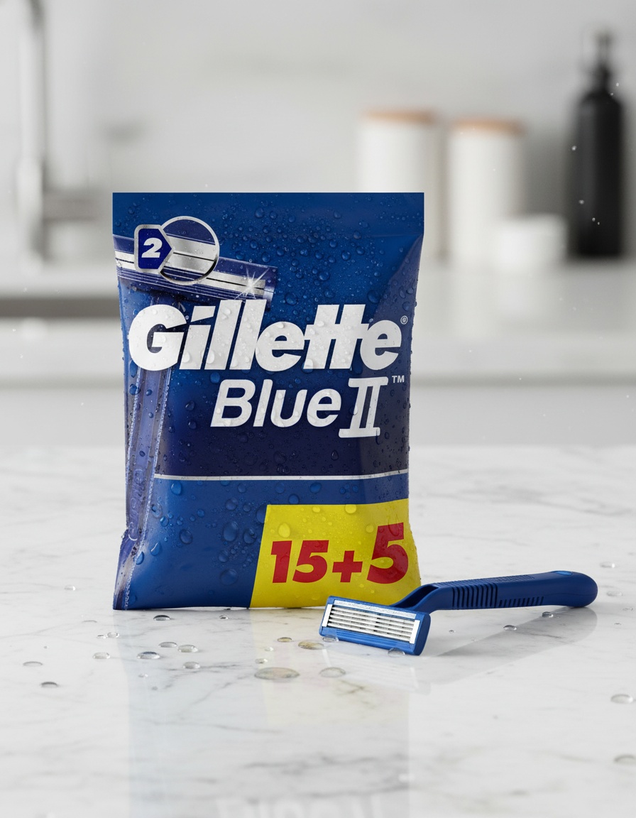 GILLETTE BLUE II disposable razor blades 20 units - Afbeelding 2