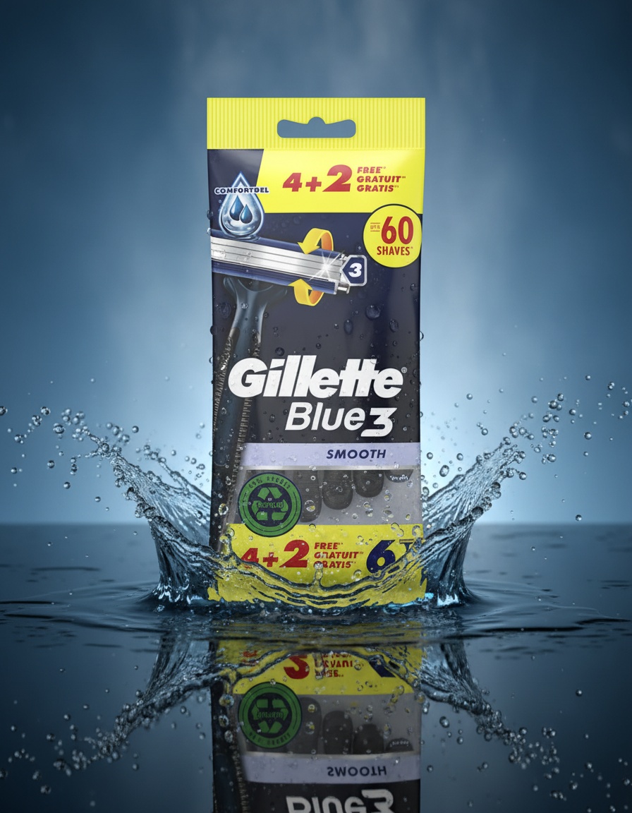 GILLETTE BLUE 3 disposable razor blades 6 units - Afbeelding 2