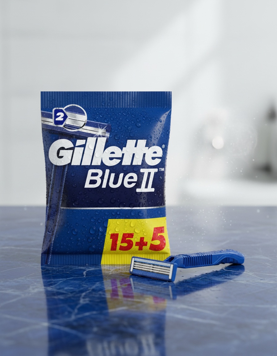GILLETTE BLUE II disposable razor blades 20 units - Afbeelding 3
