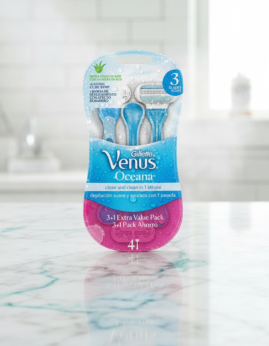 GILLETTE VENUS OCEANA disposable razors 4 units - Afbeelding 3