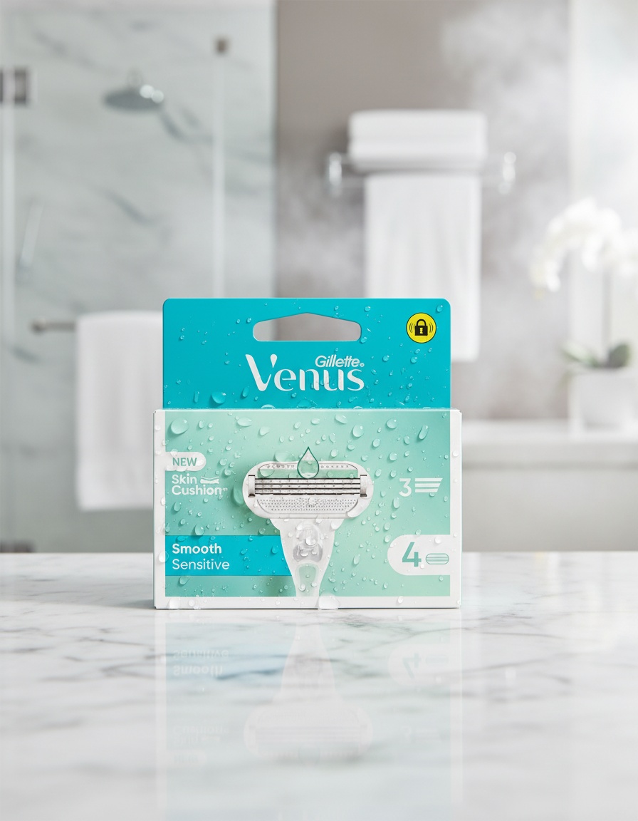 GILLETTE VENUS SMOOTH SENSITIVE charger 4 refills - Afbeelding 3