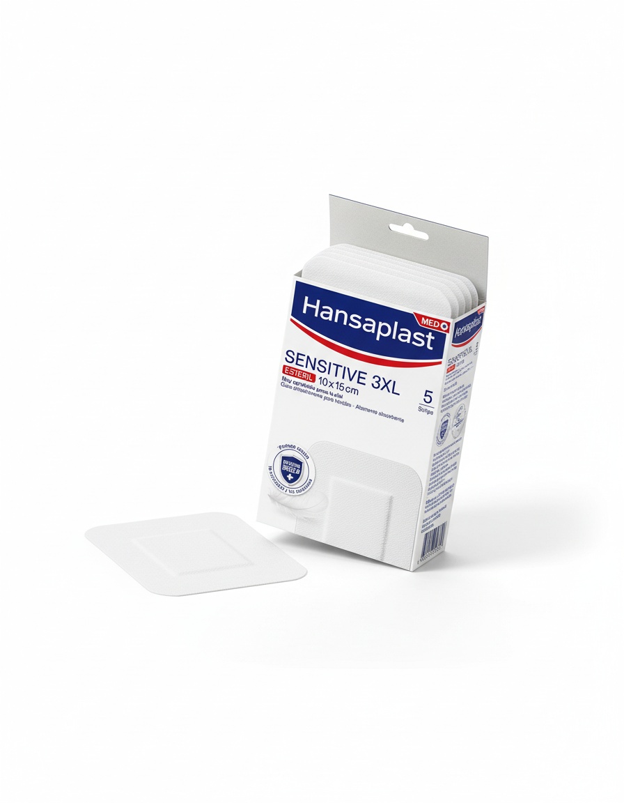 Hansaplast HP SENSITIVE 3XL dressings 10 x 15 cm 5 u - Afbeelding 3