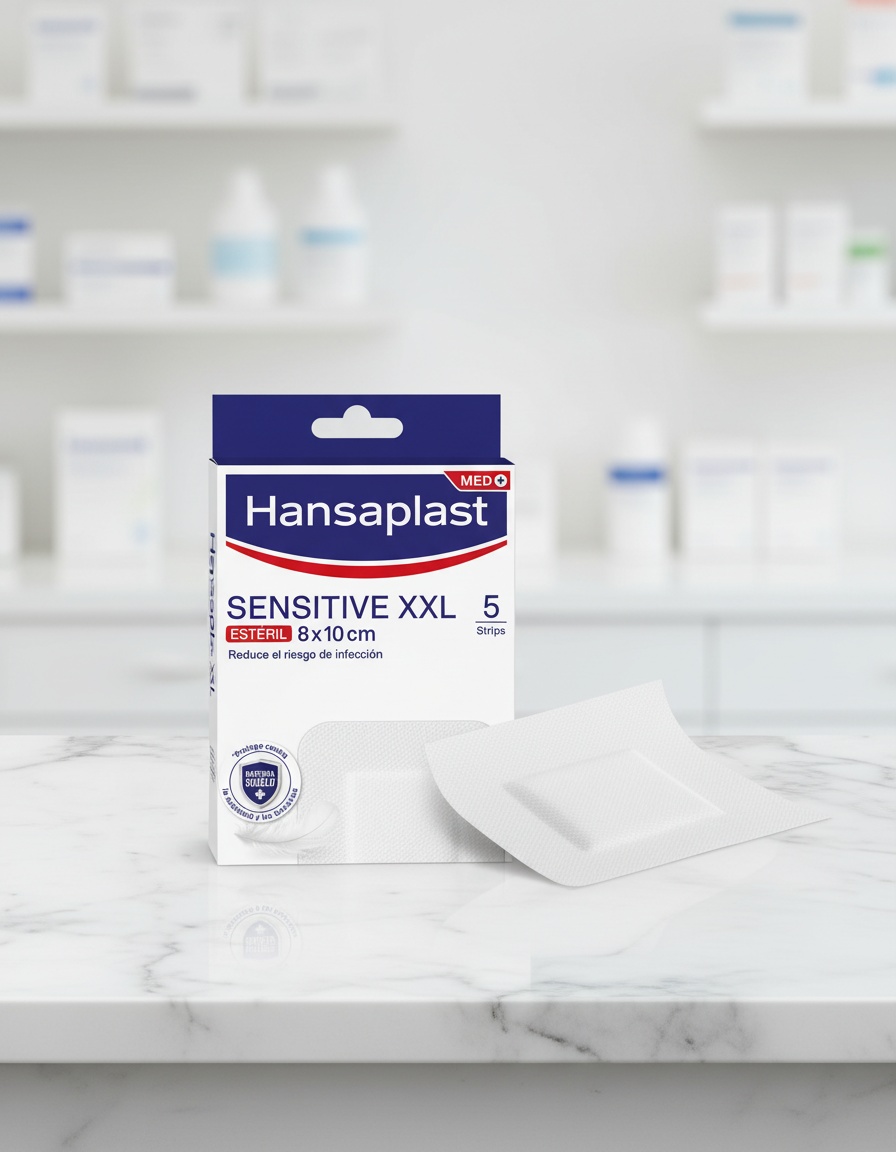Hansaplast HP SENSITIVE XXL dressings 8 x 10 cm 5 u - Afbeelding 3