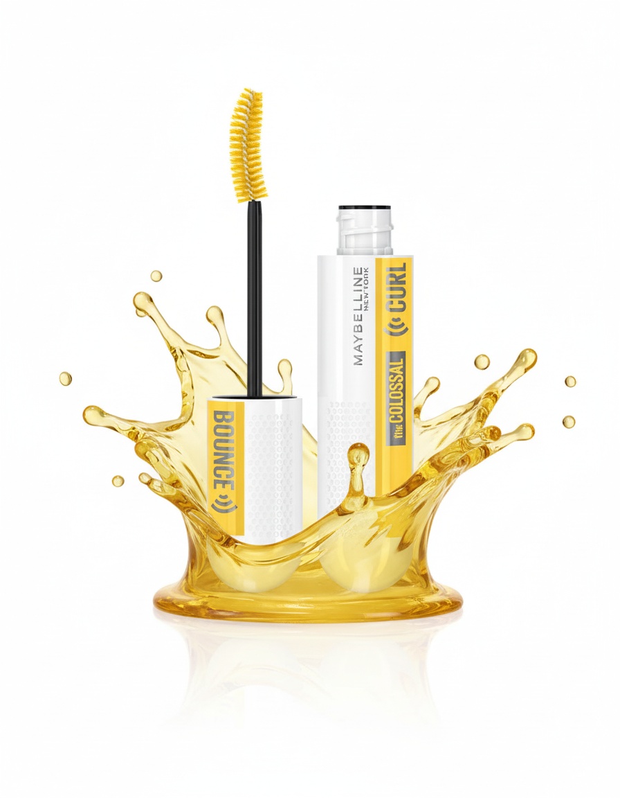 Maybelline COLOSSAL CURL BOUNCE mascara #very black 1 u - Afbeelding 2